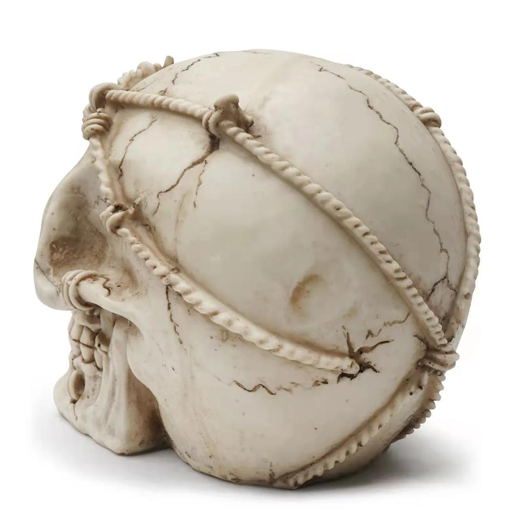 Handmade Resin Decorative Crafts Ornament Head Bone Model Imprisoned Skull Statue Home Decor Halloween Decoration Sculpture