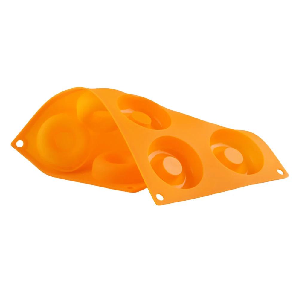 1 molde de silicona para donas de 6 cavidades, molde para chocolate, repostería, pan, pasteles, bandeja antiadherente para hornear, herramientas para hacer donas y postres.