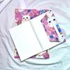 A5/A4/B5 Flowers Print Book Cover Cute Cat Pattern Book Fabric Sleeve Cloth Planner Case Protective Shell Notebook Decoration