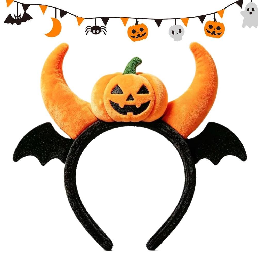 Dress Up Bat Wing Headbands Spooky Pumpkin Hair Hoop Cute Halloween Headband  Photo Props