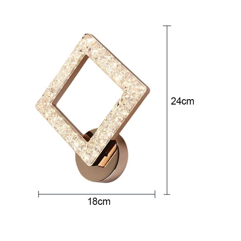 Multi-style LED Wall Lamp Modern Luxury Indoor Home Bedroom Bedsides Living Room Background Aisle Restaurant Acrylic Wall Lamp