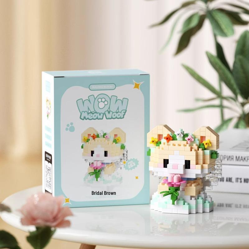 Children's Micro-Particle Building Block Animal Figurines: Creative Assembled Toys for Boys and Girls