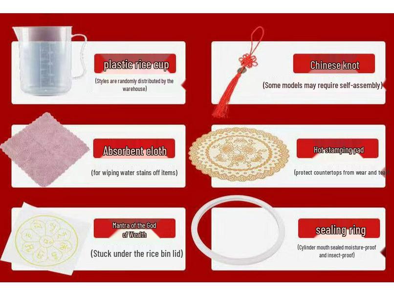 Jingdezhen Ceramic Rice Storage Jar with Lid