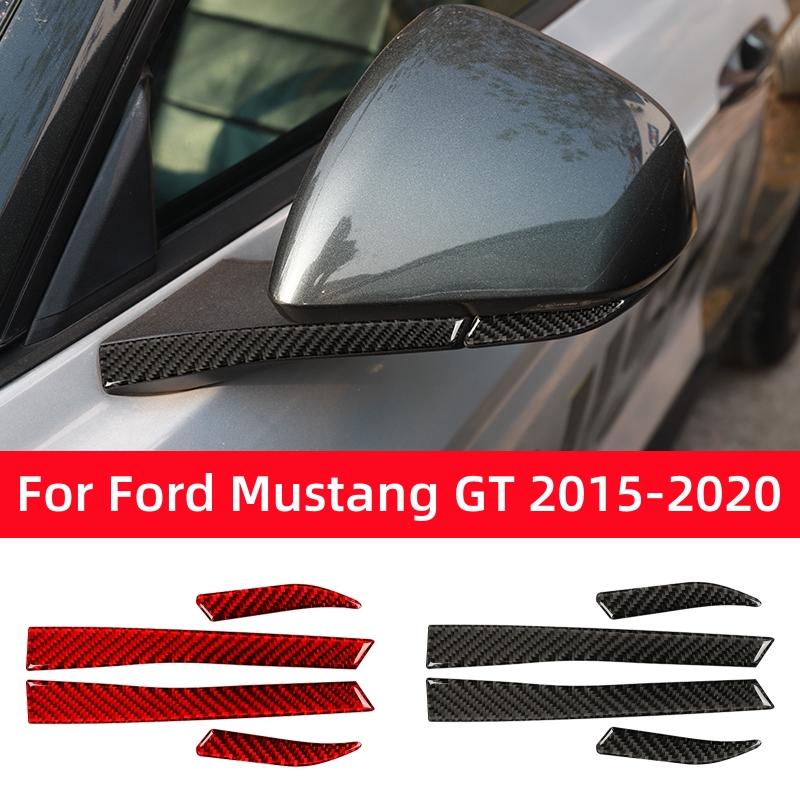Per Ford Mustang GT 2015-2021 Accessori Auto Striscia Decorativa Specchietto Retrovisore Auto in Fibra di Carbonio Copertura Rivestimento Adesivi Personalizzati