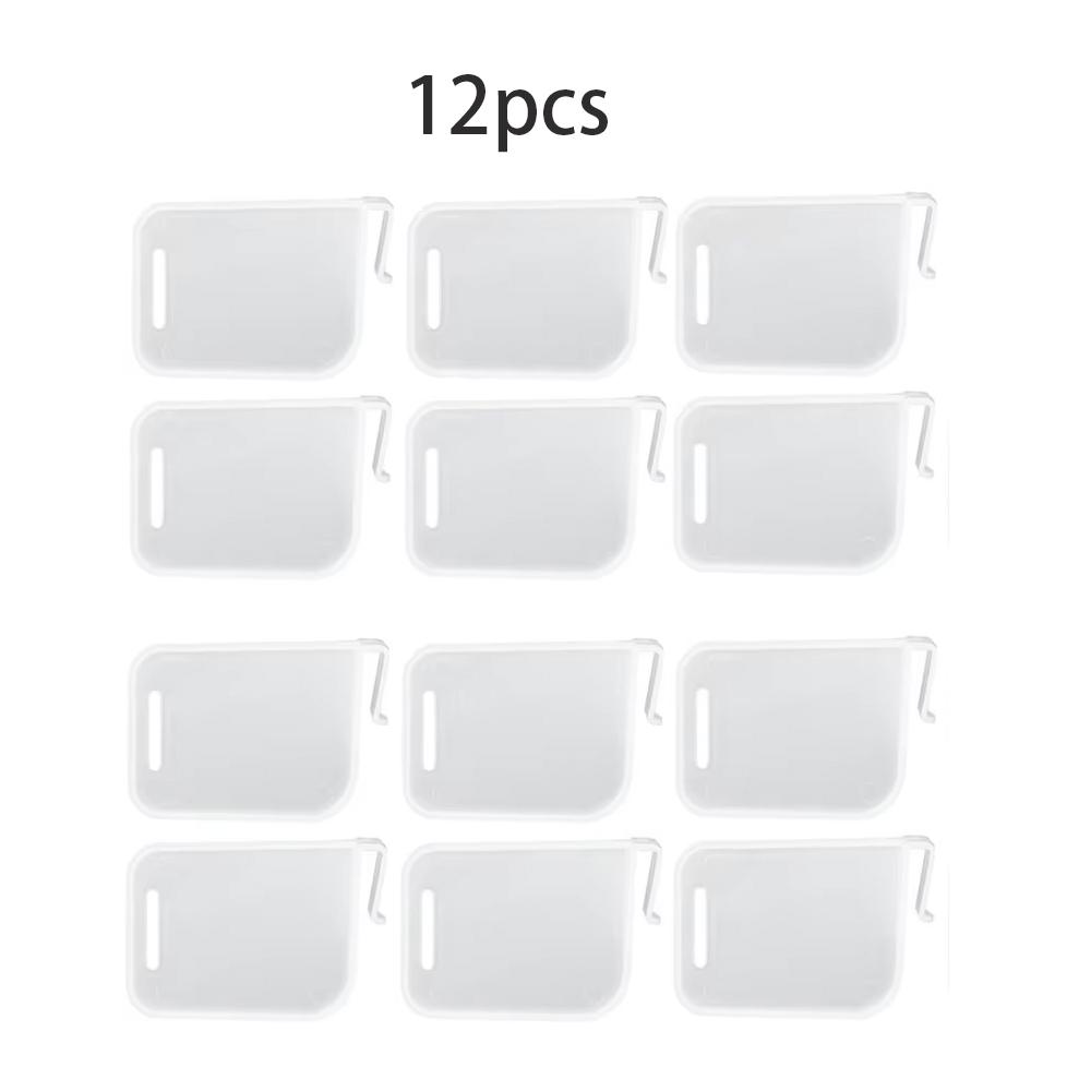 8/12/16 Pc Adjustable Refrigerator Storage Divider Snap-on Fridge Door Shelf Dividers Organizer Bins Plastic Container Separator
