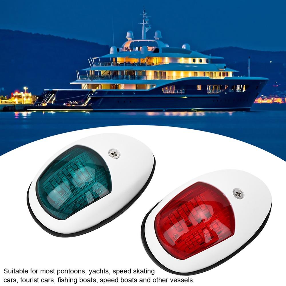 2Pcs 12V Signal Lamp Waterproof LED Boat Lights Universal Navigation Light  Boat