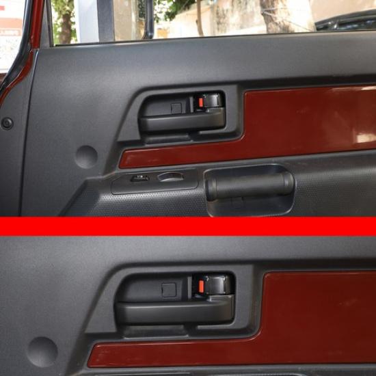 Mattschwarze Innen-Türgriff-Abdeckung Zierleiste für Toyota FJ Cruiser 2007-