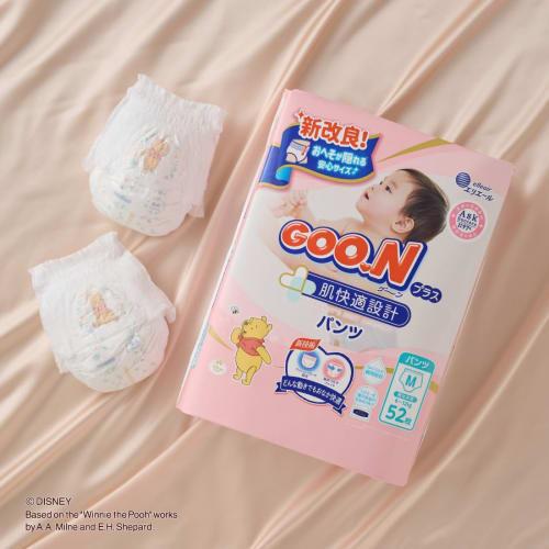 [Pants M Size] Goon Plus Skin Comfort Design (6~12kg) 162 Sheets (54 Sheets X 3) Unisex Case Sales <Disney Design>