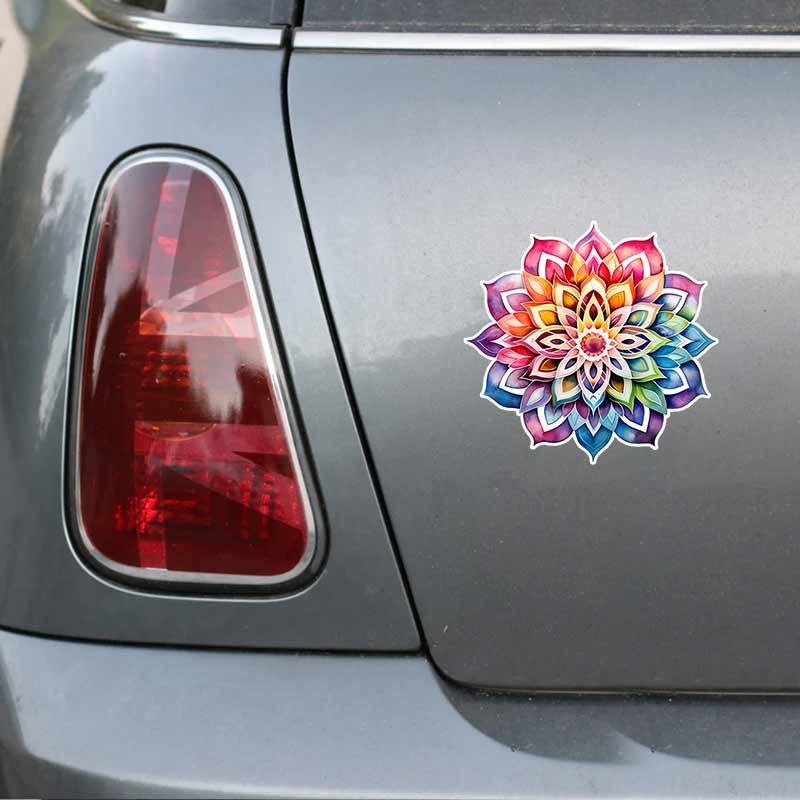 Car Stickers Mandala Vinyl Decal Waterproof Rear Window Motorcycle Camper Bumper Truck Laptop Decoration Sticker TM168