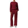 Zechuang Women's High Waist Wide Leg Casual Sports Sweater Suit - Slim, Long Sleeve, Comfortable for Running & Fitness, Style 8933