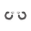 1 Pair Clear Irregular C-shaped Earrings Geometric Studs Earrings Fashion Jewelry EarStud For Women Ladies