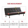 Sofa-Bettbezug ohne Armlehne, klappbarer Sofabezug, elastische Sofabezüge für Wohnzimmer, Couchbezüge für Sofas