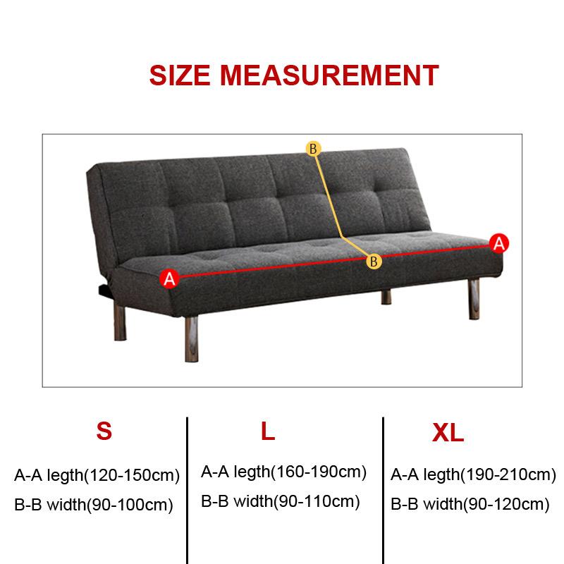 Sofa-Bettbezug ohne Armlehne, klappbarer Sofabezug, elastische Sofabezüge für Wohnzimmer, Couchbezüge für Sofas