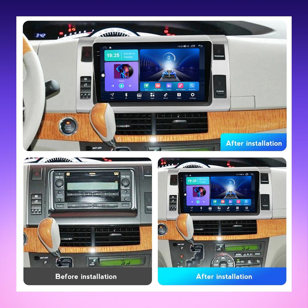 Radio samochodowe 2 DIN Android Carplay Dla Toyota Estima 2006-2015 Odtwarzacz multimedialny Jednostka główna Stereo Nawigacja GPS BT WIFI 2+32GB