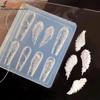 1 Stück Kawaii Schmetterlingsflügel Silikon Nägel Form Wiederverwendbare Schablonen Stempeln 3D DIY Design Nailart Teile Dekorationen Werkzeuge
