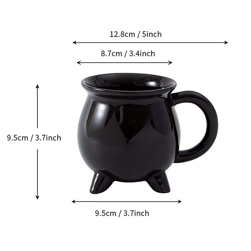 Halloween Wizard Magic Jar Ceramic Mug Decorative Ornament Pumpkin Ghost Afternoon Tea Breakfast Milk Cup Halloween Gift