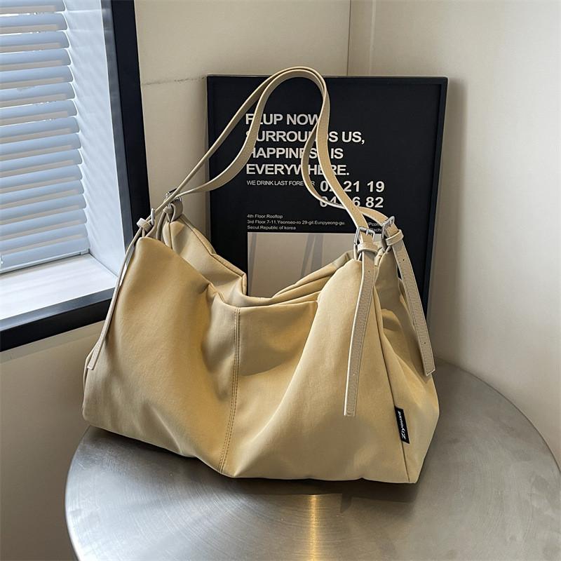 IELGY Portable Commuter Large Capacity Casual Bag Fashion Tote Bag All-Match Canvas Shoulder Bag