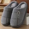 Fashion Men Shoes Plus Size 42-51 Plaid House Slippers for Man Memory Foam Winter Plush Indoor Keep Warm Home Slippers Non Slip Shoes