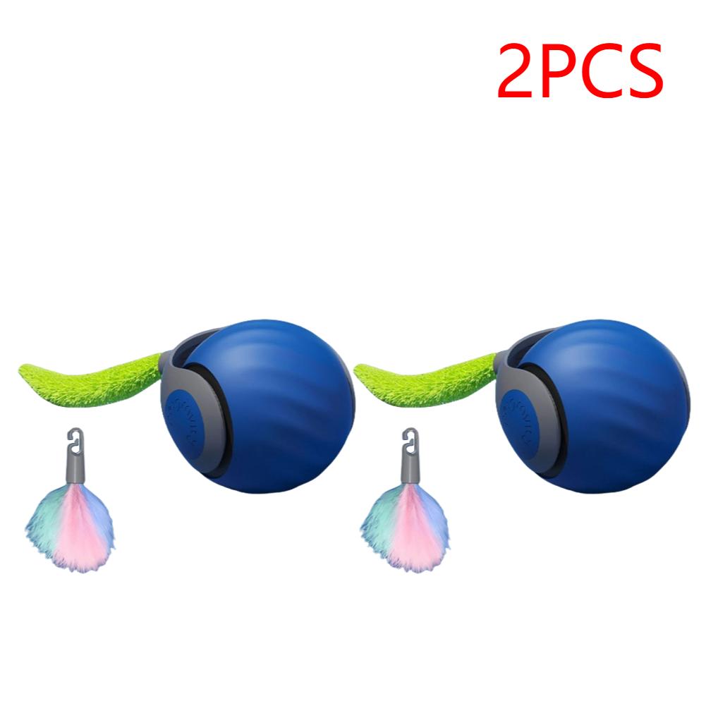 Speedy Tail 2.0 Cat Toys Smart Interactive Cat Toy Ball Adjustment Automatic Moving Cat Toy Ball Cat Training Imitate Mouse
