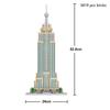 3D Louvre Museum Architecture Model Micro Building Blocks–DIY Home/Desk Decor Collectible, Educational Puzzle Toy,Birthday Gift