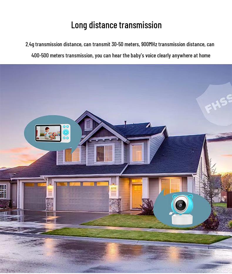 Tuya Two-Way Voice Baby Monitor with App Remote Control