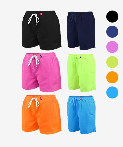VENDIS Men'S & Women'S Solid Color Beach Shorts Boardshorts (5 Colors) (Type C)