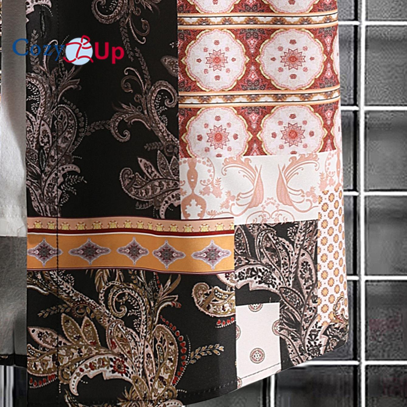 Мужская модная рубашка с коротким рукавом с принтом граффити в богемном стиле — фото 5