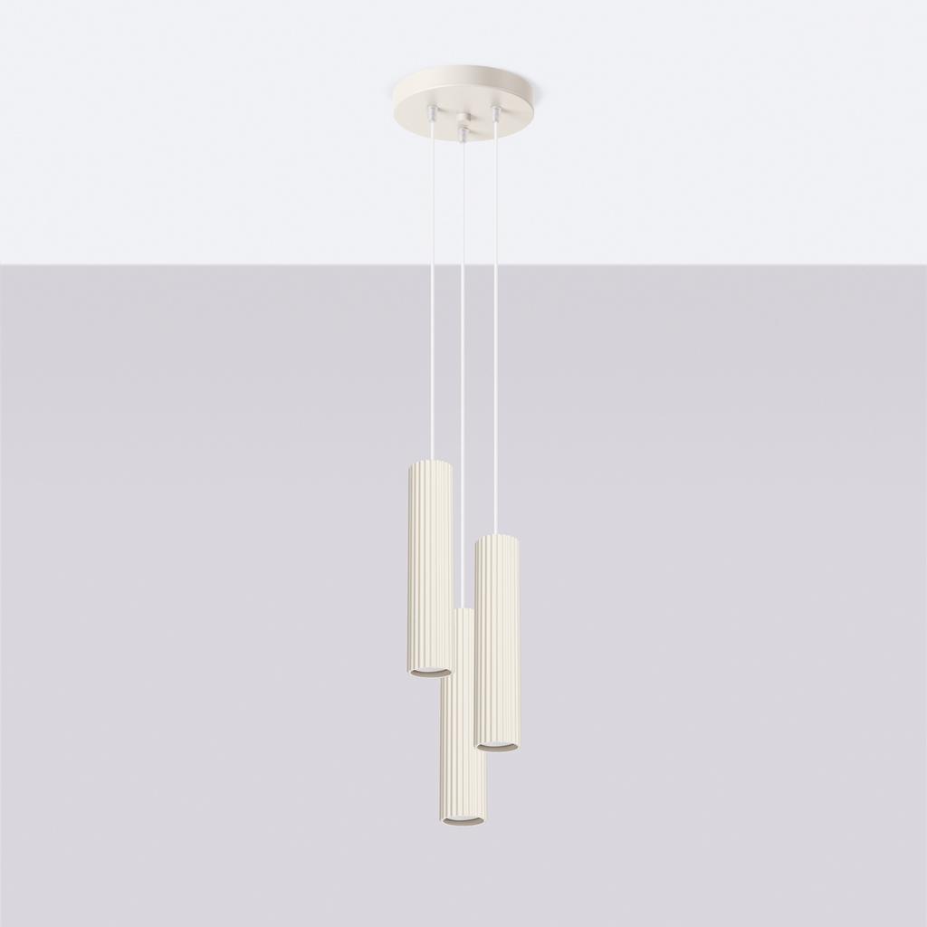 Carbon Pendant Lamp 3P Beige
