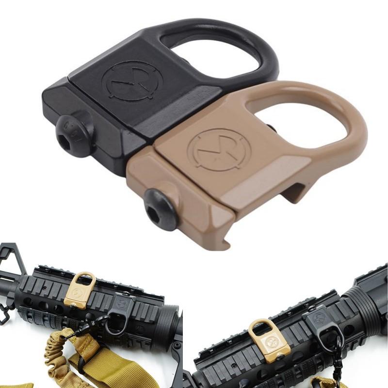 

Тактичний GBB Quick Detach QD Sling Поворотне кріплення для прицілу Аксесуари для полювання, які підходять для рейкової гвинтівки Адаптер для кріплення QD чорний