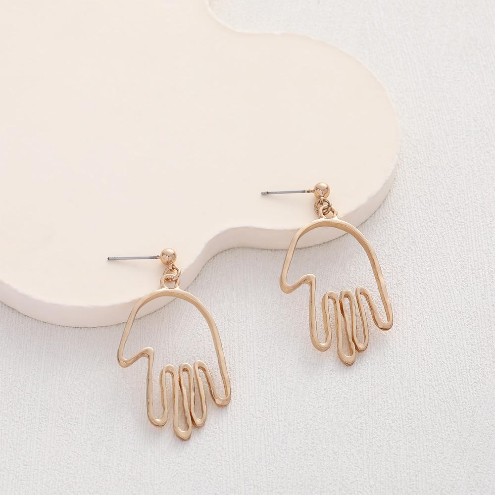 Spersonalizowane Kolczyki Sztyfty, Proste Puste Kolczyki Sztyfty Face Palm