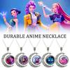 Korean Pop Anime Necklace Hunters Movie Fans Necklace Anime Merchandise Jewelry Anime Girl Pendant Necklace for Birthday Christmas Party Favors