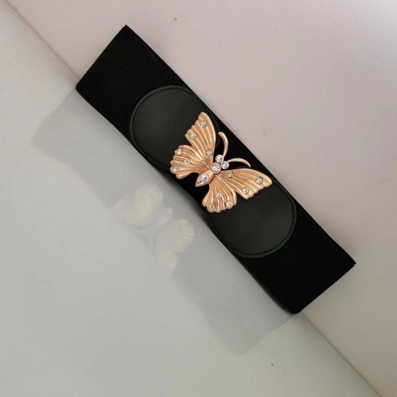 And Stylish Comfortable Black Elastic Waist Belt For Women Ideal For Dressy Wear Casual