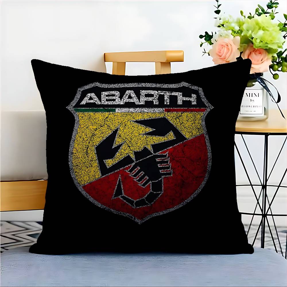 

A-AbarthS-S ЛОГО Наволочка Чехол для подушки Автомобильная Подушка для дивана Автомобиля Рождественский подарок 40x40см 45x45см 12x12Inch