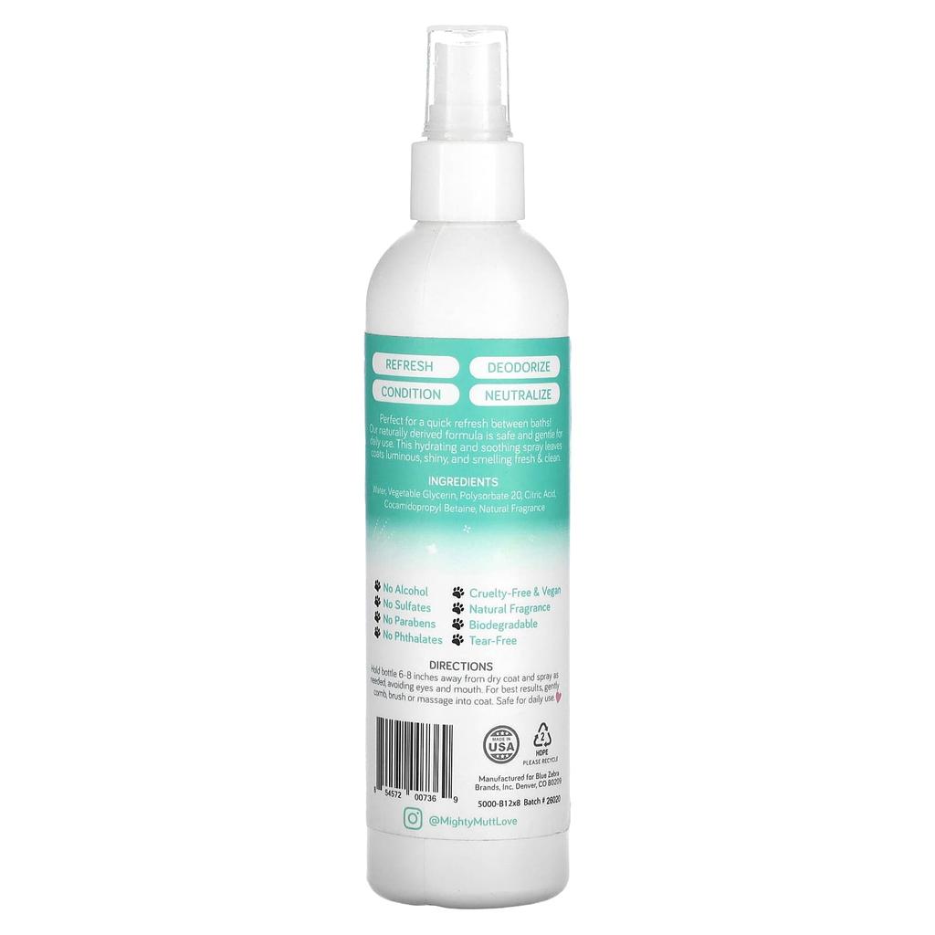 Odświeżający spray dezodorujący dla psów, Miękki deszcz, 237 ml(8 uncji płynu)