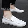 Fashion Men Loafers Summer Casual Shoes Men Breathable Genuine Leather Loafers Trend Lazy Loafers Slip on Italian Designer Moccasins