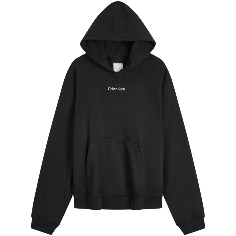 

Calvin Klein Американский кэжуал тренд худи с приспущенным плечом с надписью для мужчин GMF5W302 XS