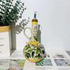 Ceramic Environmental Protection Olive Oil Bottle Oil Vinegar Bottle Kitchen Seasoning Drainage Bottle Kitchen Utensils
