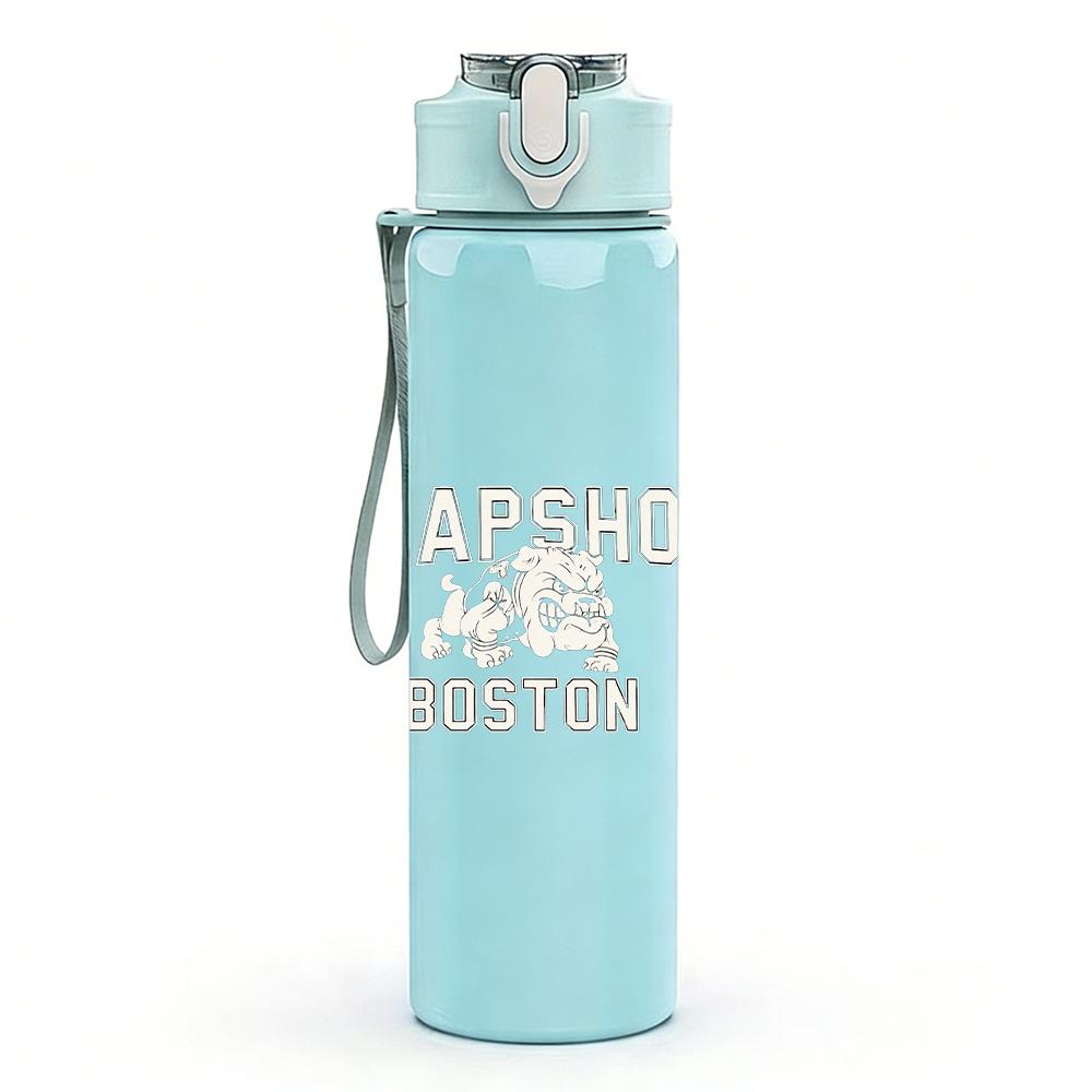 1PC Distressed White Blank Vintage Texture Print 750ml Portable Sports Water Bottle Leakproof Gym Outdoor Travel Drink Cup