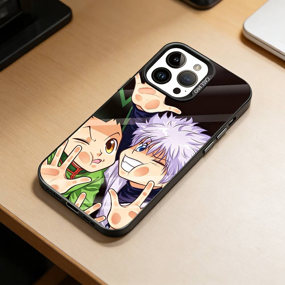 HH-Hunter X Hunter Phone Case For iPhone 17,16,15,14,13,12,11 Plus,Pro Max,XS,Colored Silver Plated Inside Cover