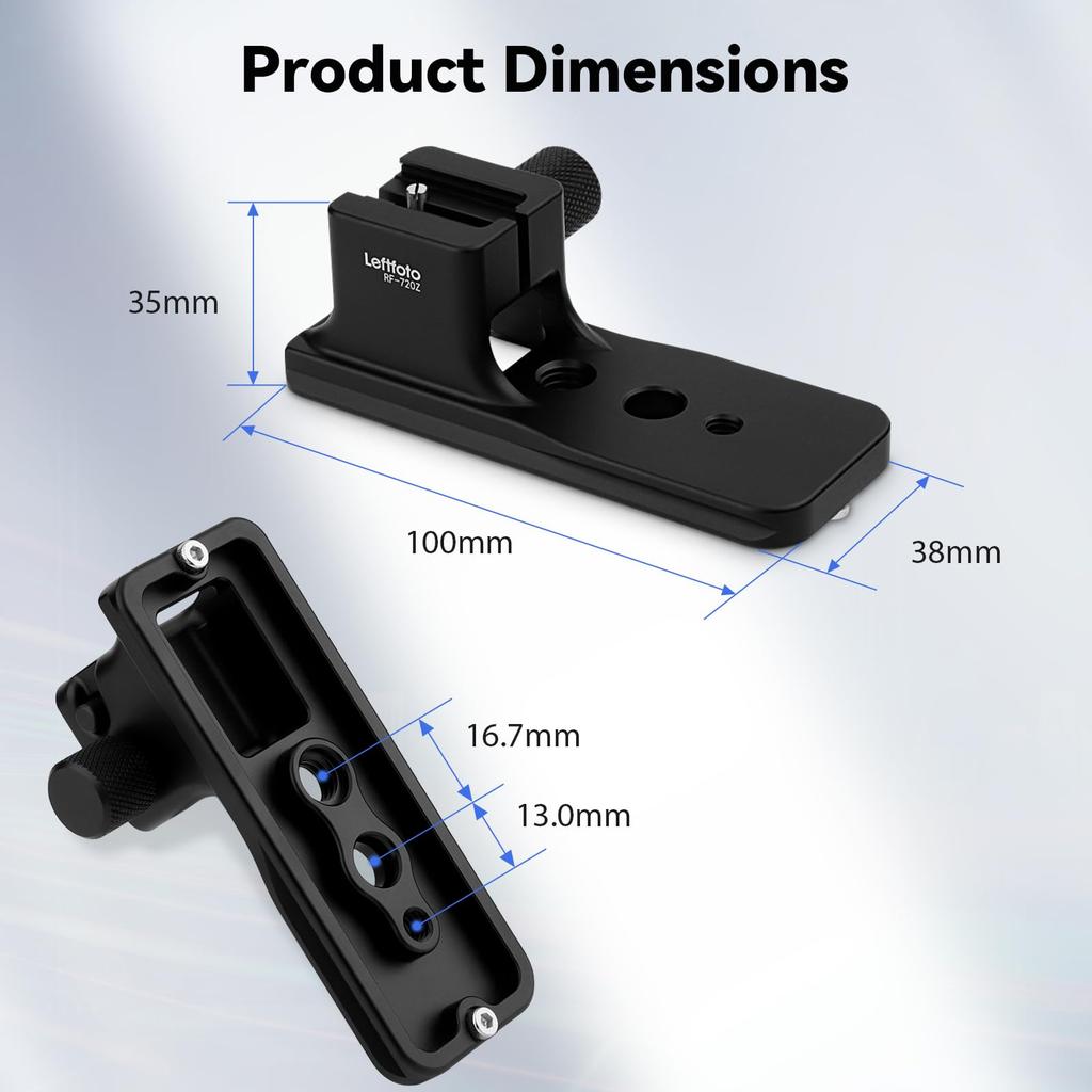 LLEFTFOTO Replacement Lens Foot for Canon RF L USM Z Lens Tripod Mount Ring Stand Base with Quick Release Support 70-200mm F2.8 Built-in Arca-Swiss