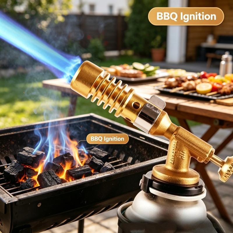 Portable Welding Torch Gas Burner High-temperature Brass Copper Gas Cutting Torch Brazing Propane Weld Pipeline Flame Gun