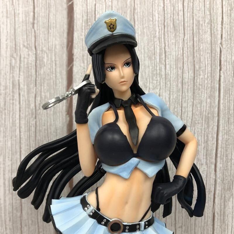 One Piece Boa Hancock Police Uniform  Action Figure Sexy Girls Statue Collection Model Toys Doll Gifts 32cm