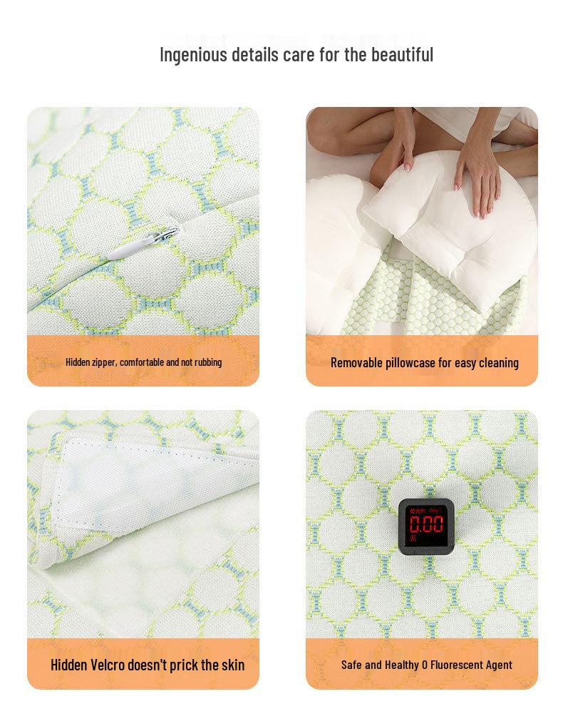 U-förmiges Schwangerschafts- und Stillkissen, waschbares Baumwoll-Lendenstützkissen