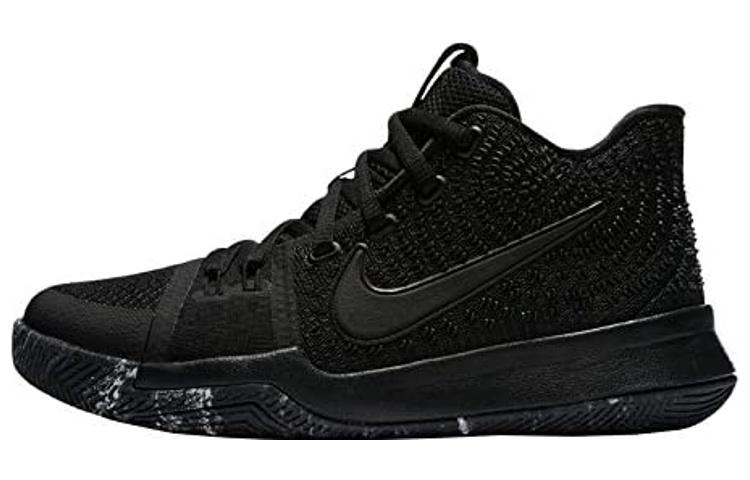 Nike Kyrie 3 Slip Resistant Slip Resistant Mid top Children s Basketball Shoes Black 859466-005 36