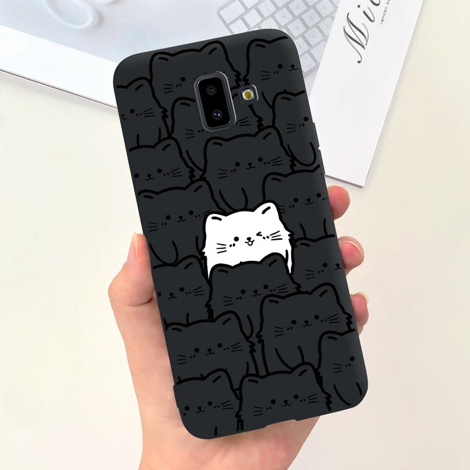 For Samsung Galaxy J6 Plus 2018 Case Samsung J6 (2018) J6+ J 6 J6Plus J610F J600G Cute Candy Color Soft Silicoe Phone Back Cover