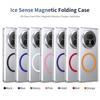 Metal Camera Edge Buttons Magnet Adsorption Tempered Glass Protect Case For Honor Magic V 5 V5 MAGIC V3 Camera Protection Cover