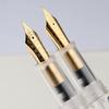 PENBBS 470 Vacuum Filling Fountain Pen Blade/Round Nib Pen Large Capacity Transparent Acrylic Business Writing Gift Pen