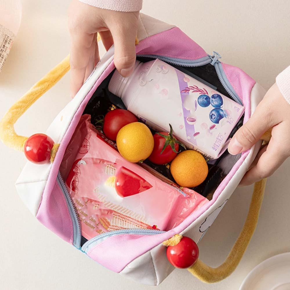 Large Capacity Thermal Insulation Bag Thickened Picnic Box Pouch 3D Handheld Insulated Bag  Kids