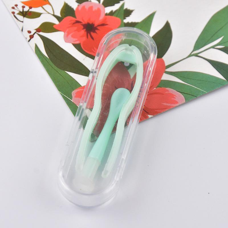 Upgraded Contact Lens Case with Tweezers & Stick - Conveniently Boxed Set