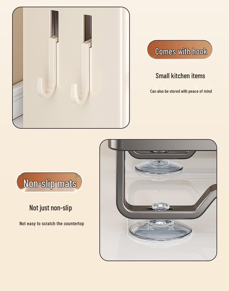 Multi-functional Kitchen Storage Rack for Knives, Pot Lids, Cutting Boards, Chopsticks, and Cutlery